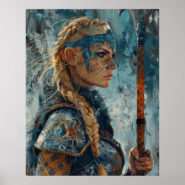 Norse Goddess Freyja Queen of Valkyries Blonde Pos Poster (Front)
