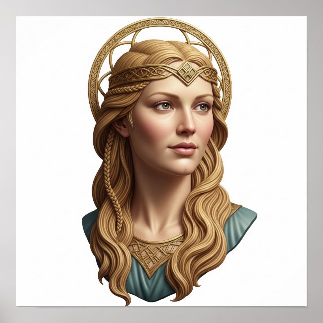 Norse Goddess Sif Portrait Poster (Front)