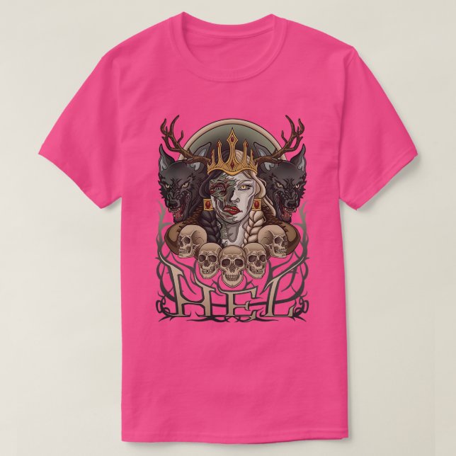 Norse Gods Hel T-Shirt (Design Front)