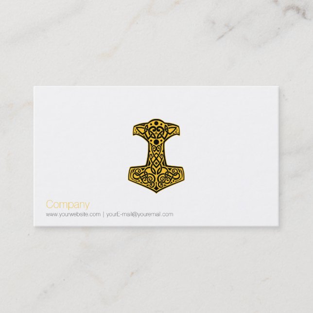 Norse Hammer Business Card (Front)