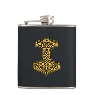 Norse Hammer Hip Flask
