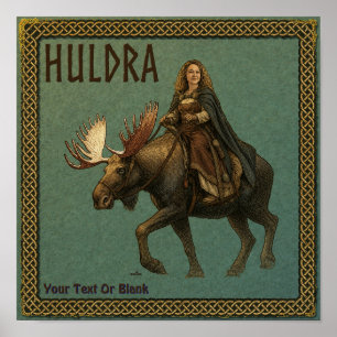 Norse Huldra Forest Woman Poster