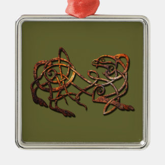 Norse Lion Metal Tree Decoration