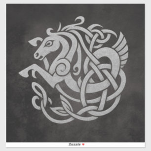 Norse Mythic Horse Knot Design