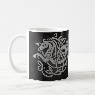 Norse Mythic Horse Knot Design Coffee Mug