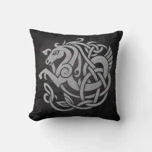 Norse Mythic Horse Knot Design Cushion