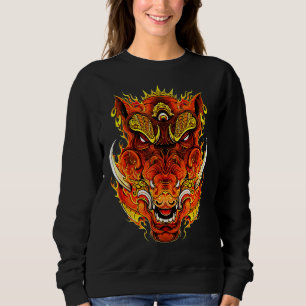 Norse Mythology Symbol Boar Head Viking Sweatshirt