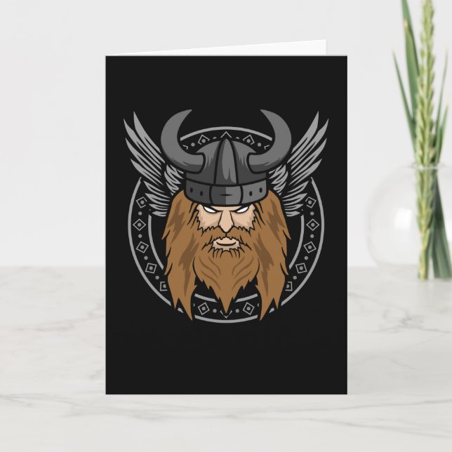Norse mythology valhalla Viking Nordic Odin God Card (Front)