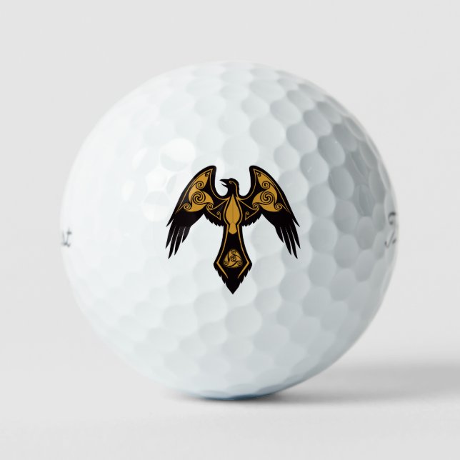 Norse Raven Golf Balls (Front)