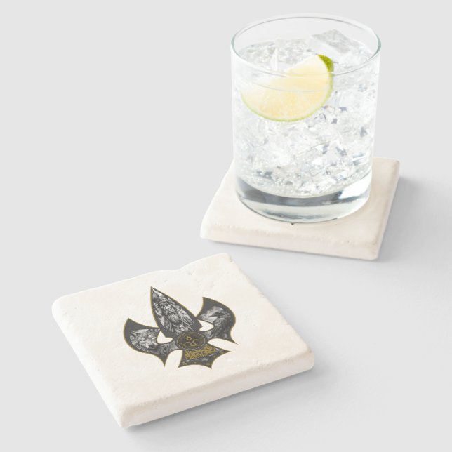 Norse Spear Stone Coaster (Side)