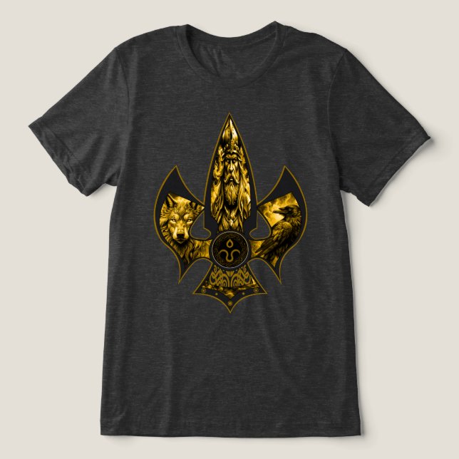 Norse Spear Tri-Blend Shirt (Design Front)