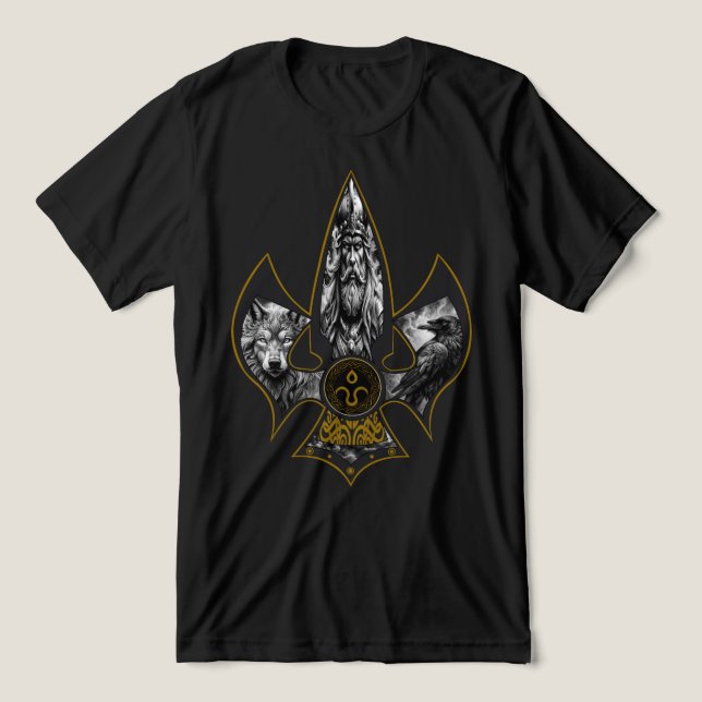 Norse Spear Tri-Blend Shirt (Design Front)