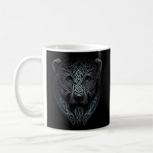 Norse Style Bear Tattoo Viking Ursa Wildlife Anima Coffee Mug