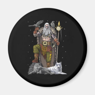 Norse Viking God Odin Magnet