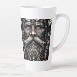 Norse Viking Warrior Latte Mug 12 oz & 17 oz