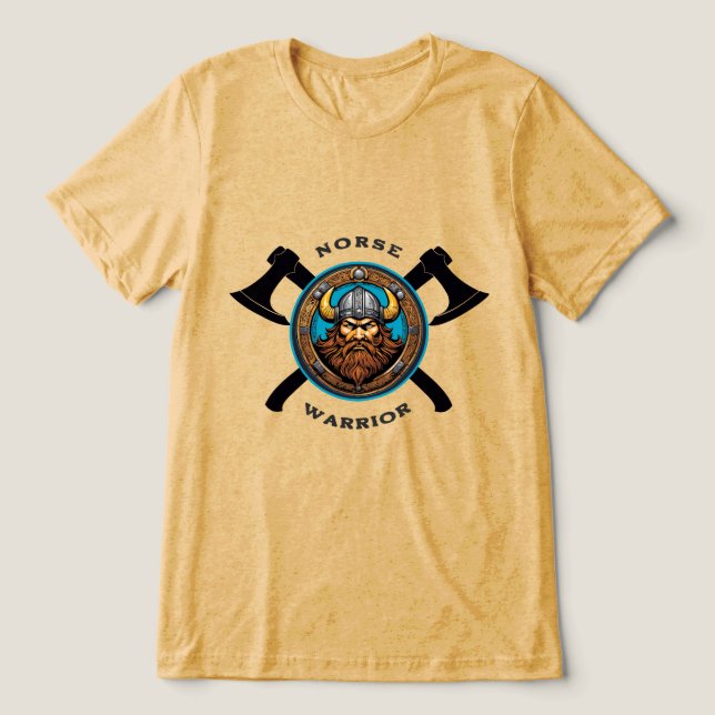 Norse Warrior Tri-Blend Shirt (Design Front)