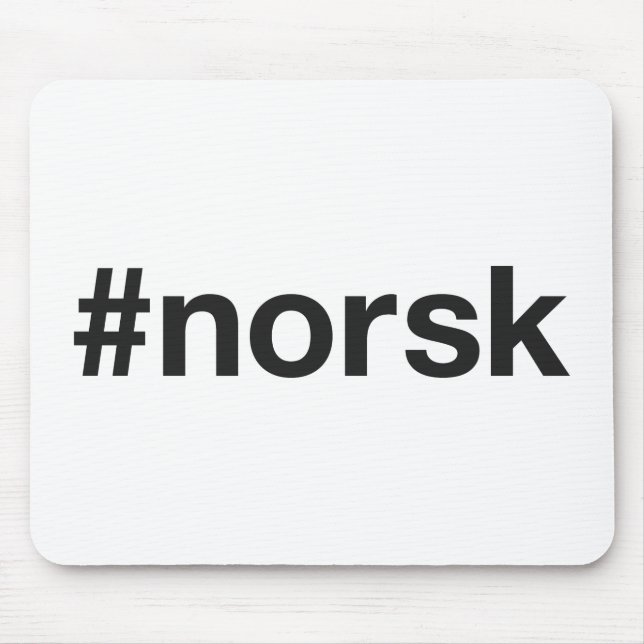NORSK Hashtag Mouse Mat (Front)