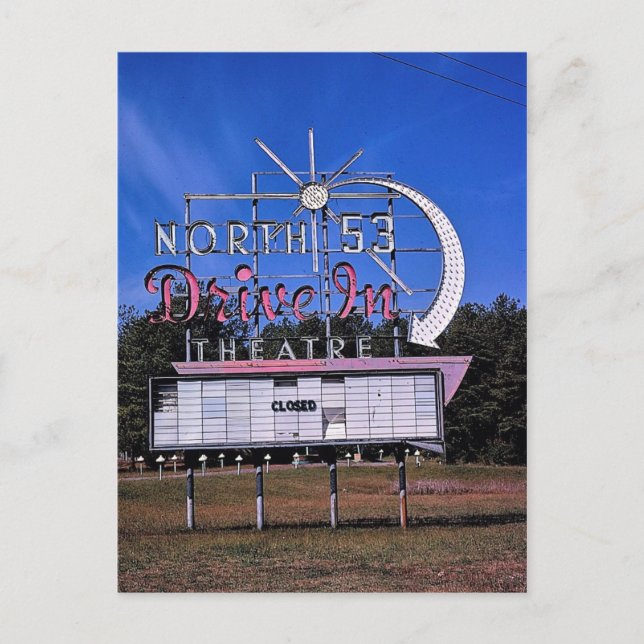North 53 Drive-In Theatre, Rome, Georgia Postcard (Front)