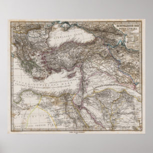 North Africa Map Poster