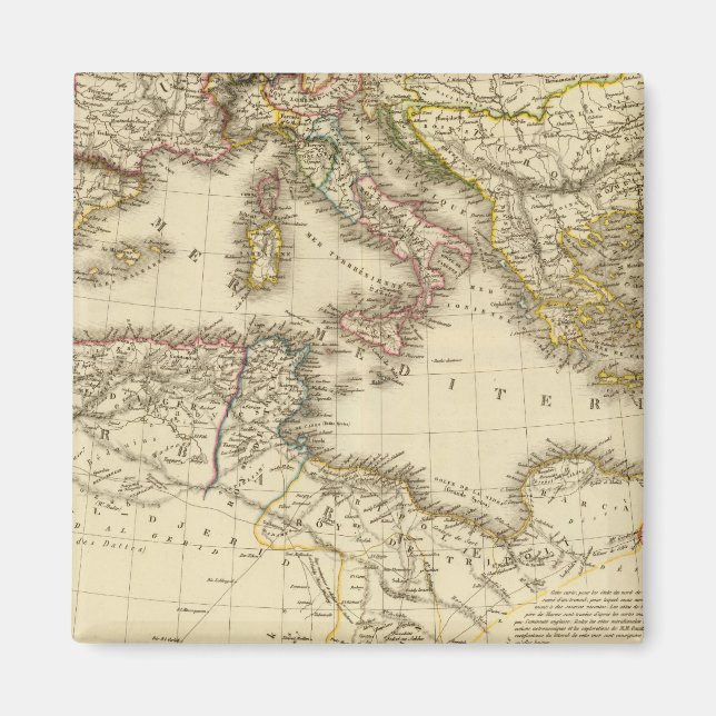 North Africa, Mediterranean Sea Magnet (Front)