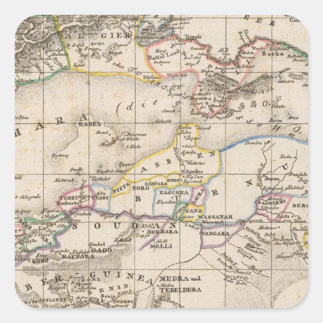 North Africa Square Sticker (Front)