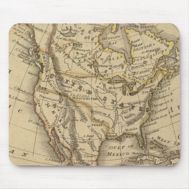 North America 10 Mouse Mat (Front)