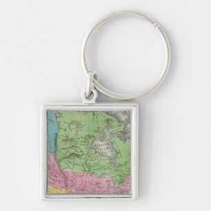 North America 11 Key Ring
