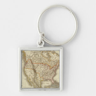 North America 13 Key Ring