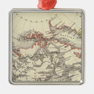 North America 13 Metal Tree Decoration