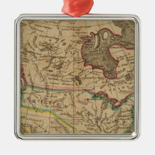 North America 14 Metal Tree Decoration