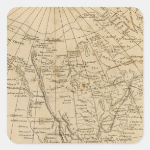 North America 15 Square Sticker