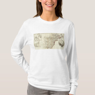 North America 1763 Boundaries inset map T-Shirt