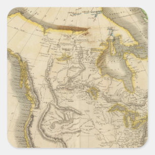 North America 22 Square Sticker