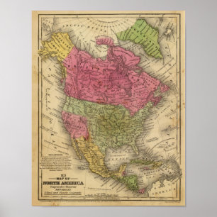 North America 34 Poster