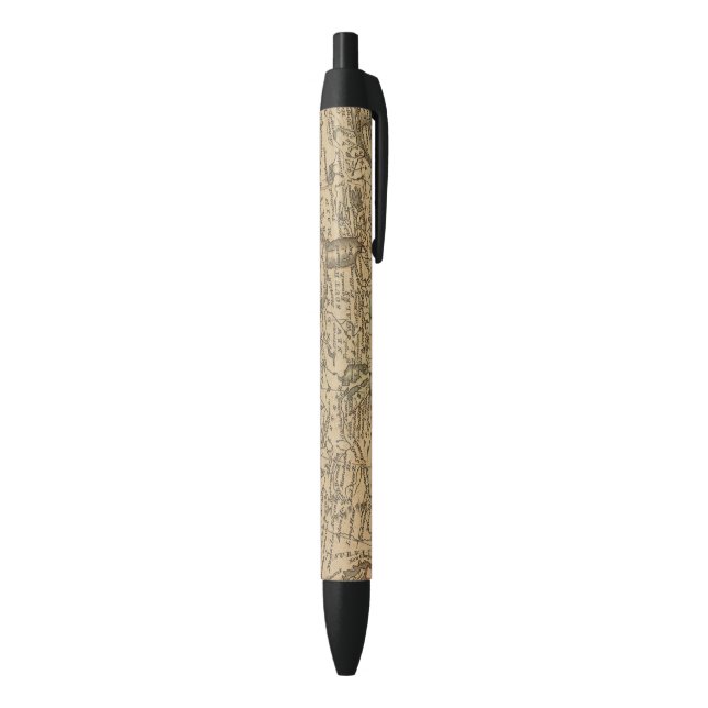 North America 3 Black Ink Pen (Bottom (Vertical))