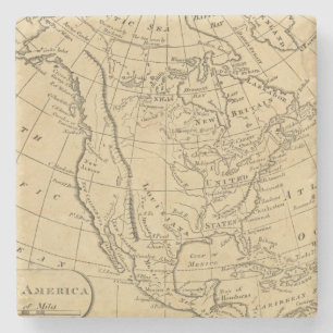 North America 44 Stone Coaster
