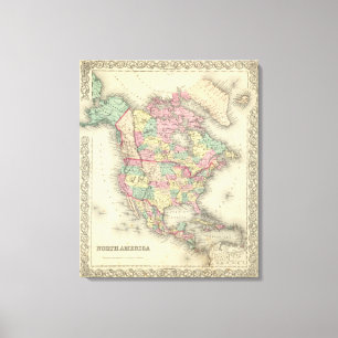 North America 48 Canvas Print