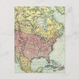 North America 7 Postcard