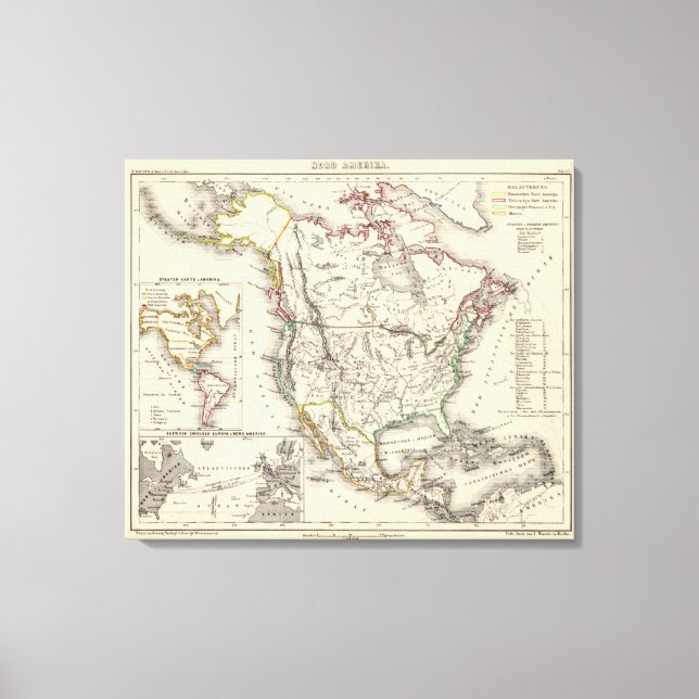 North America 8 Canvas Print (Front)