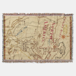 North America 8 Throw Blanket