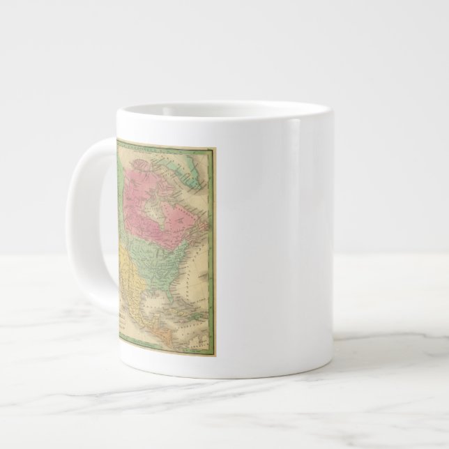 North America 9 2 Large Coffee Mug (Front Left)