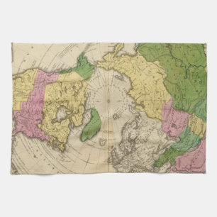North America, Asia Tea Towel