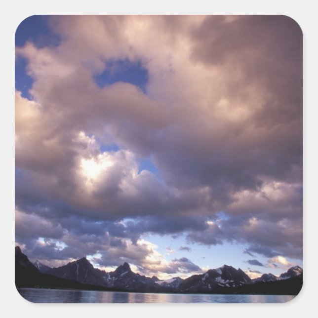 North America, Canada, Alberta, Jasper 5 Square Sticker (Front)