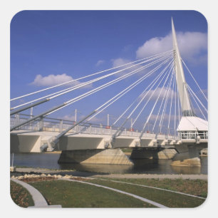 North America, Canada, Manitoba, Winnipeg, Square Sticker