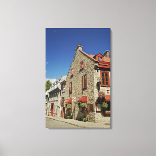 North America, Canada, Quebec, Old Quebec City. Canvas Print