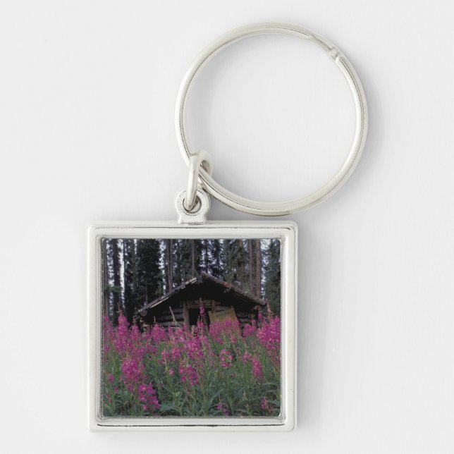 North America, Canada, Yukon. Abandoned trappers Key Ring (Front)