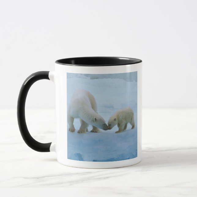 North America, Canadian Arctic. Polar bear Mug (Left)