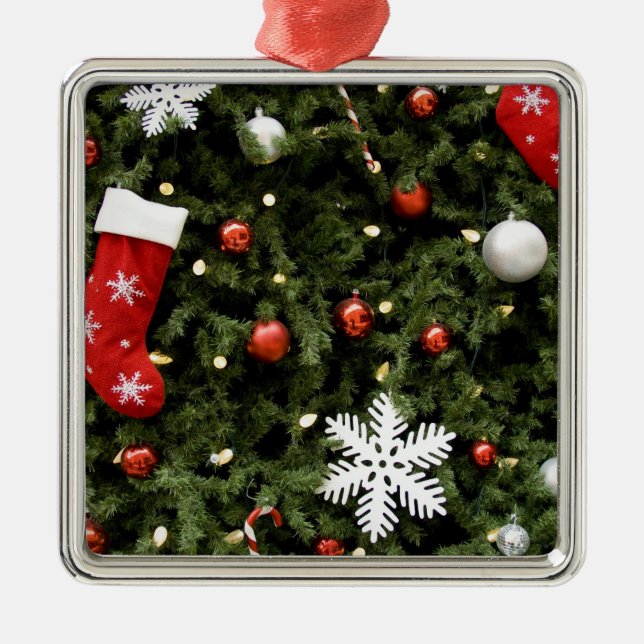 North America. Christmas decorations on tree. 2 (Front)