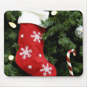 North America. Christmas decorations on tree. 3 Mouse Mat
