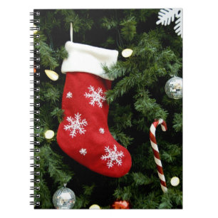 North America. Christmas decorations on tree. 3 Notebook